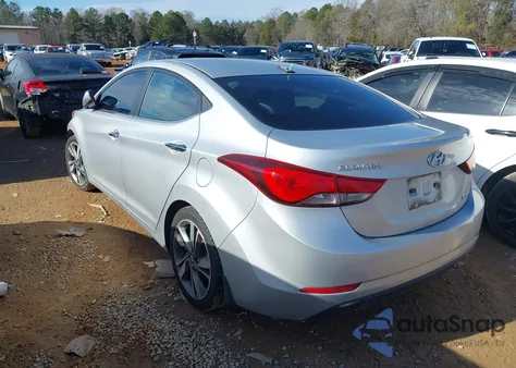 2014 Hyundai Elantra Limited z USA, uszkodzony, nr VIN KMHDH4AE0EU087003